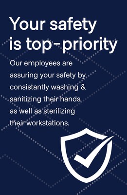 Deluxe Employee Safety Window Cling,  8.5 x 11, Blue, 25/Pack (ESCLING8511)