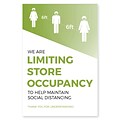 Deluxe Store Occupancy Poster, 11 x 17, Green, 6/Pack (SOPOST1117)