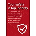 Deluxe Employee Safety Poster, 18 x 24, Red, 6/Pack (ESPOST1824)