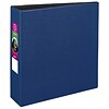 Avery 3 3-Ring Non-View Binders, Slant Ring, Blue (27651)