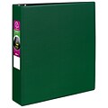 Avery 2 3-Ring Non-View Binders, Slant Ring, Green (27553)