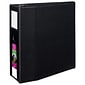 Avery Durable 5" 3-Ring Non-View Binder with DuraHinge, Black (08901)