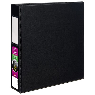 Avery Durable 2 3-Ring Non-View Binder, Black (08502)