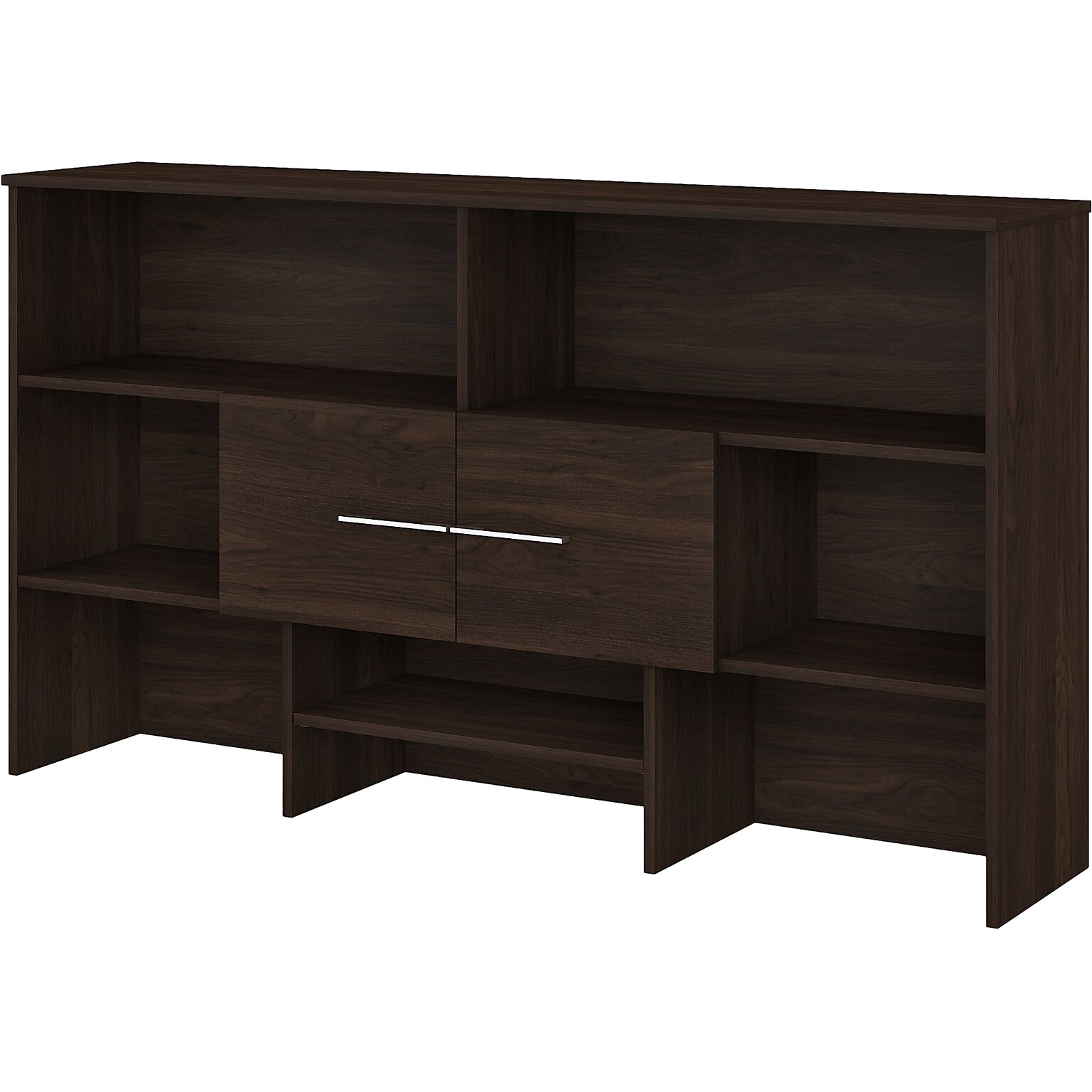 Bush Business Furniture Office 500 72W Desktop Hutch, Black Walnut (OFH172BWK)