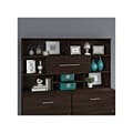 Bush Business Furniture Office 500 71 W Desktop Hutch, Black Walnut (OFH172BWK)