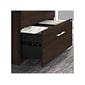 Bush Business Furniture Office 500 2-Drawer Lateral File Cabinet with Hutch, Letter/Legal, Black Walnut, 35.67" (OF5007BWSU)