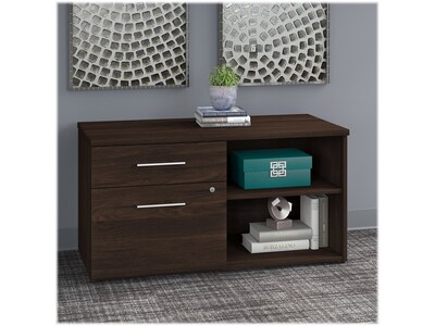 Bush Business Furniture Office 500 23 Storage Cabinet with 2 Shelves, Black Walnut (OFS145BW)