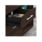 Bush Business Furniture Office 500 23.2" Storage Cabinet with 2 Shelves, Black Walnut (OFS145BW)