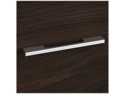 Bush Business Furniture Office 500 23" Storage Cabinet with 2 Shelves, Black Walnut (OFS145BW)
