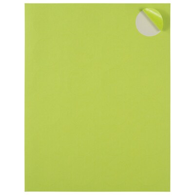 JAM Paper Round Label Seals, 1 2/3" Diameter, Ultra Lime Green, 24 Labels/Sheet, 5 Sheets/Pack (147627049)