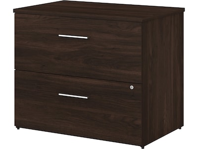 Bush Business Furniture Office 500 2-Drawer Lateral File Cabinet, Letter/Legal, Black Walnut, 35.67