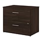 Bush Business Furniture Office 500 2-Drawer Lateral File Cabinet, Letter/Legal, Black Walnut, 35.67" (OFF136BWSU)