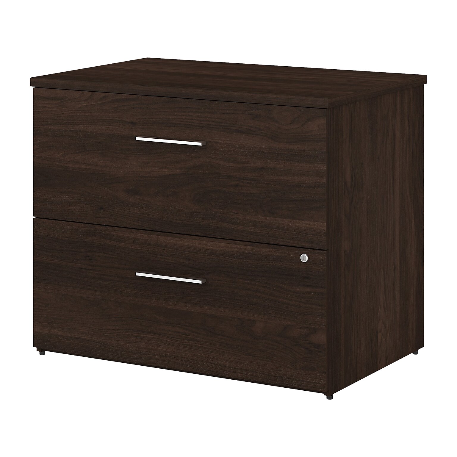 Bush Business Furniture Office 500 2-Drawer Lateral File Cabinet, Letter/Legal, Black Walnut, 35.67 (OFF136BWSU)