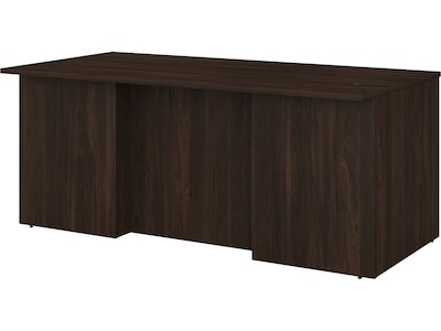 Bush Business Furniture Office 500 72W Executive Desk, Black Walnut (OFD172BWK)