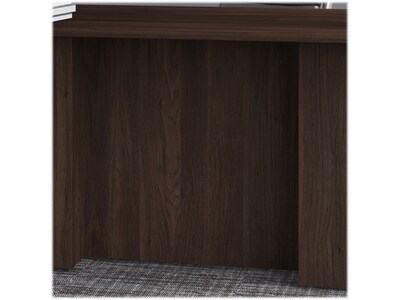 Bush Business Furniture Office 500 72"W Executive Desk with Drawers, Lateral File Cabinets and Hutch, Black Walnut (OF5001BWSU)