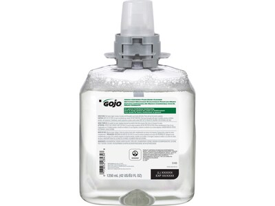 GOJO Green Certified Foaming Hand Soap Refill for FMX12 Dispenser, 1250 ml., 4/Carton (5165-04)