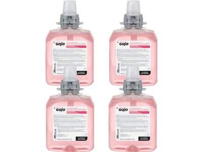 GOJO FMX12 Foaming Hand Soap Refill for FMX Dispenser, Cranberry Scent, 4/Carton (5161-04)