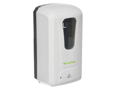 Alpine Industries Universal Automatic Wall Mounted Hand Sanitizer Dispenser, White (430-L)