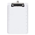 JAM Paper Plastic Clipboard, Memo Size, Clear, 12/Pack (331CPMCLAZ)