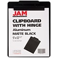JAM Paper Premium Aluminum Clipboard, Letter Size, Black (340933560Z)