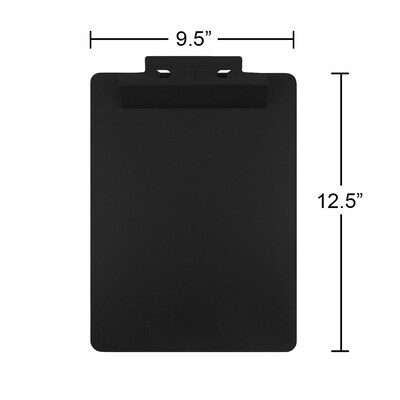 JAM Paper Premium Aluminum Clipboard, Letter Size, Black (340933560Z)