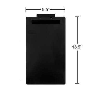 JAM Paper Premium Aluminum Clipboard, Legal Size, Black (340933569Z)