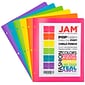 JAM Paper 2-Pocket Plastic Folders, Multicolored, Assorted Fashion Colors, 6/Pack (382EHPASTFA)