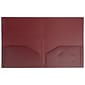 JAM Paper 2-Pocket Heavy Duty Folders, Burgundy, 108/Pack (383Hbgb)