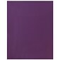JAM Paper Glossy 2-Pocket School Folders, Purple, 6/Pack (51726D)