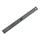 JAM Paper Stainless Steel 12 Ruler, Grey (347M12GY)