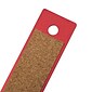 JAM Paper Stainless Steel 12" Ruler, Red, 12/Pack (347M12REB)