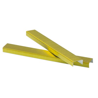 JAM Paper Colorful Staples, 1/4" Leg Length, Yellow, 5000/Box (335YEZ)