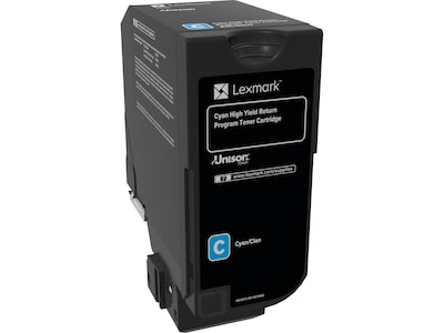 Lexmark 84C0HCG Cyan High Yield Toner Cartridge, Prints Up to 16,000 Pages
