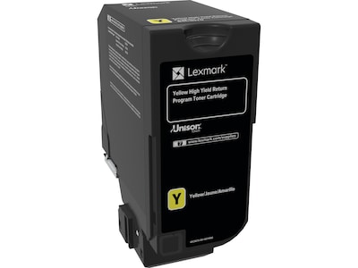 Lexmark 84C0HYG Yellow High Yield Toner Cartridge, Prints Up to 16,000 Pages