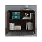 Bush Business Furniture Office 500 29.82"H Storage Cabinet with 2 Shelves, Black Walnut (OFS136BWSU)