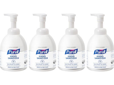 PURELL Advanced Hand Sanitizer Green Certified Foam, 535 mL Pump Bottle, 4/Pack (5791-04)