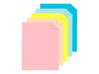 Astrobrights 65 lb. Cardstock Paper, 8.5 x 11, Assorted Colors, Pack (91715)