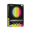 Astrobrights Bright 65 lb. Cardstock Paper, 8.5 x 11, Assorted Colors, 250 Sheets/Pack (99904)