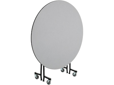 AmTab Mobile E-Z Tilt Table, 60Dia., Gray Nebula (QUICK-MRZT60-GNBB)