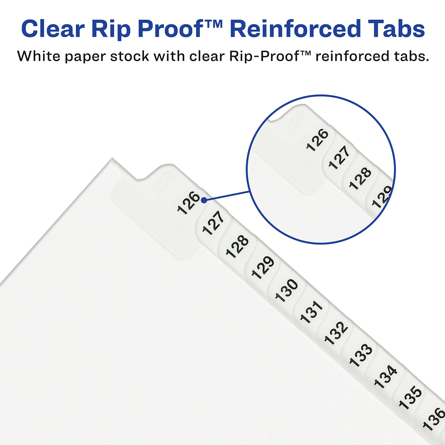 Avery Standard Collated Avery Style Legal Numeric 76 - 100 Tab Paper Dividers, 25 Tabs, White (01333)