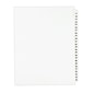 Avery Style Numeric 51-75 Paper Dividers, 25 Tabs, White (01332)