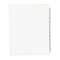 Avery Style Numeric 51-75 Paper Dividers, 25 Tabs, White (01332)