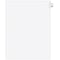 Avery Legal Pre-Printed Paper Divider, Side Tab A, White, Avery Style, Letter Size, 25/Pack (01401)