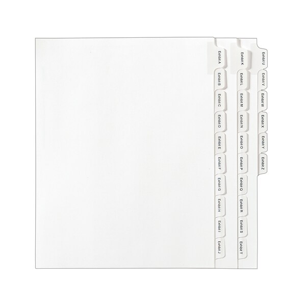 Avery® Collated Legal Exhibit Dividers Allstate® Style, Letter Size