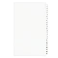 Avery Legal Pre-Printed Paper Divider Collated Set, 1-25 Tabs, White, Avery Style, Legal Size (01430