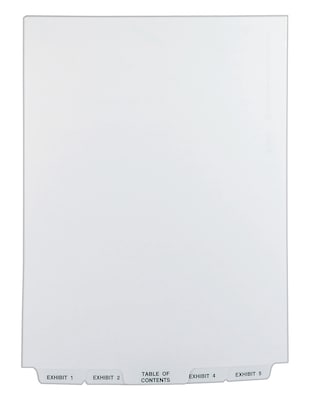 Avery Premium Collated Legal Paper Dividers, 1-25 & Table of Content Tabs, White, Avery Style, Lette