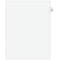 Avery Legal Pre-Printed Paper Dividers, Side Tab #28, White, Avery Style, Letter Size, 25/Pack (0102