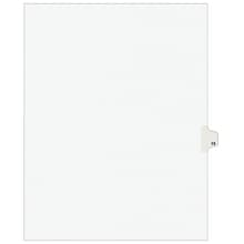Avery Legal Pre-Printed Paper Dividers, Side Tab #15, White, Avery Style, Letter Size, 25/Pack (1192