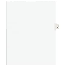 Avery Legal Pre-Printed Paper Dividers, Side Tab #10, White, Avery Style, Letter Size, 25/Pack (1192