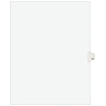 Avery Legal Pre-Printed Paper Dividers, Side Tab #14, White, Avery Style, Letter Size, 25/Pack (1192